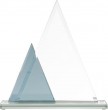 Balva stikla GS100-22, 22cm (2-trijstūri)
