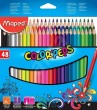 Krāsainie zīmuļi Maped, 48 krāsas