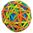 Gumijas naudai bumba diametrs-6cm 