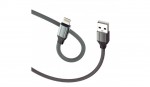Kabelis D-Fruit USB-A-USB-C, 2m, pelēks 