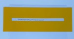 Lasīšanas lineāls 25x9cm ar lodziņu dzeltens /TIR