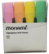 Teksta marķieris 604, 4 krāsas pastelis MonAmi