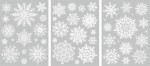 Uzlīme dekoratīva logiem Crystals, baltas 