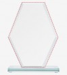 Balva stikla GS112-26, 26cm (rombs uz pamatnes) T